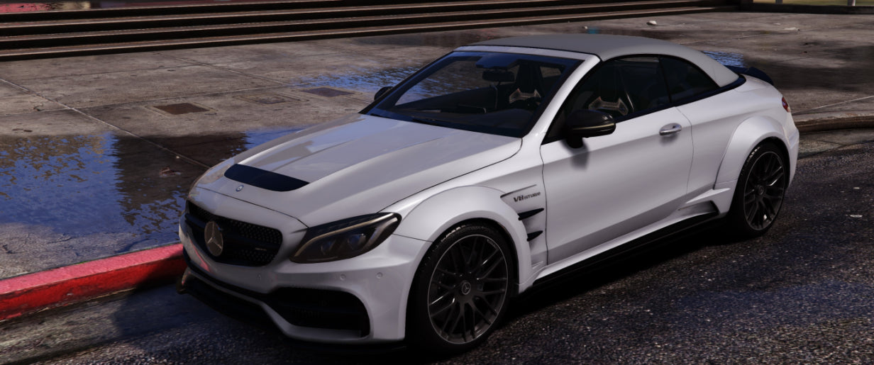 2017 Mercedes Benz C63S AMG Cabrio PD65CC Prior Design (Animated Roof)