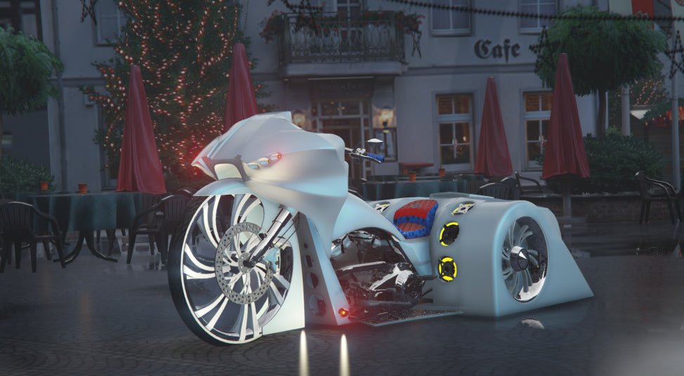 Bagger Trike With Working Speakers