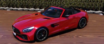 Mercedes AMG GTR Roadster 2018 Animated roof