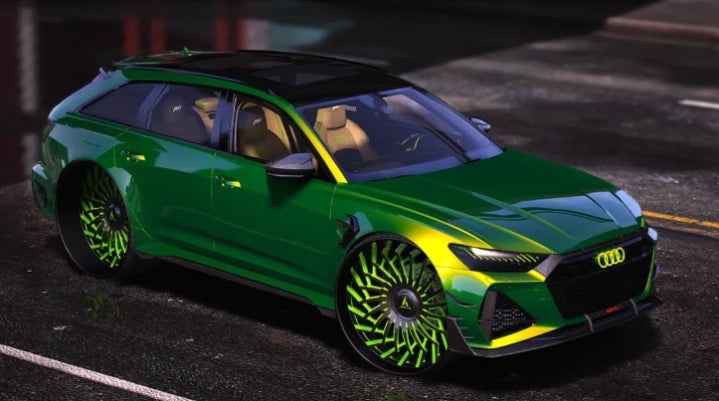 Audi RS6 R On Big Twisted Artis Forged Wheels