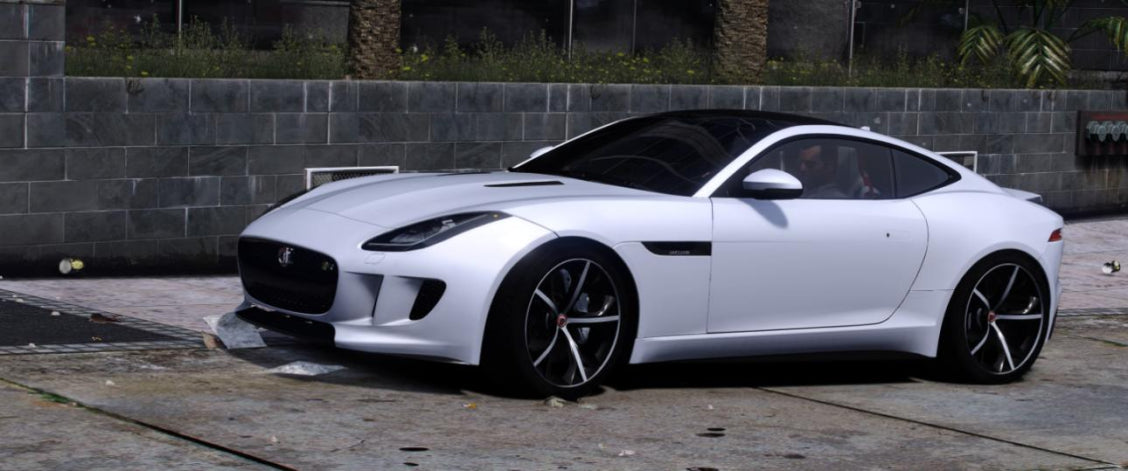 JAGUAR F-Type R Coupe 2015 Animated Windows & Spoiler