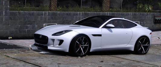 JAGUAR F-Type R Coupe 2015 Animated Windows & Spoiler