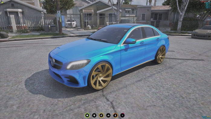 2020 Mercedes C300 24k Gold Trim on 22s