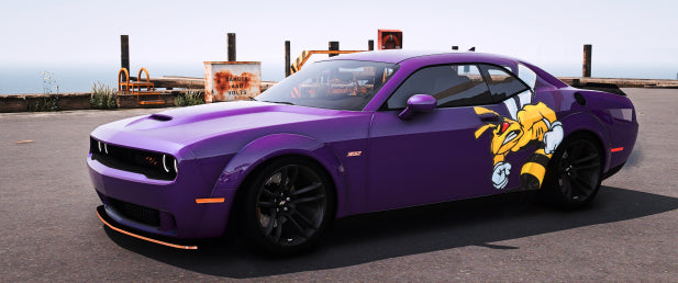 [No Logos] 2020 Dodge Challenger Scatpack Widebody Multiple Liverys And Animated Windows