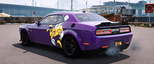 [No Logos] 2020 Dodge Challenger Scatpack Widebody Multiple Liverys And Animated Windows