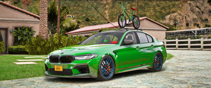 [No Logos] BMW M5 with Bike 2022