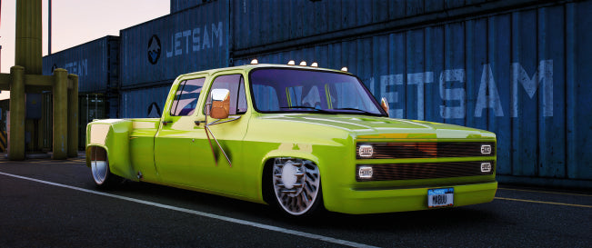 [No Logos] Chevrolet K30 single cab Dually on JTX Forged wheels