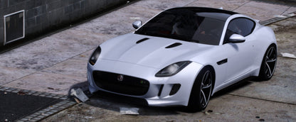 JAGUAR F-Type R Coupe 2015 Animated Windows & Spoiler