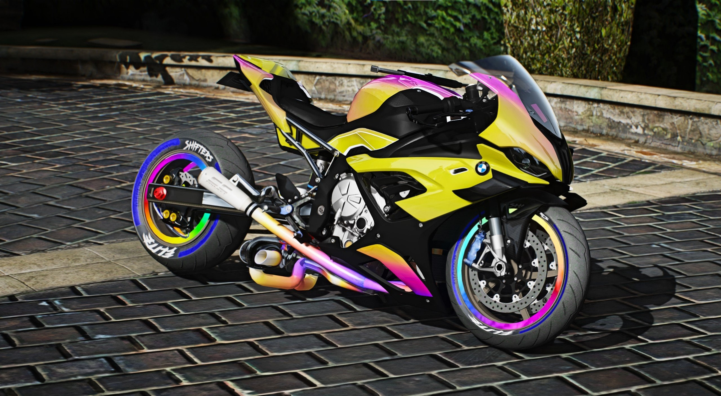 BMW M1000RR Twin Turbo Drag Rainbow Custom