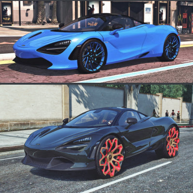 McLaren 720s on 22s + Mclaren 720s on 32s