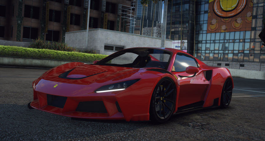 Ferrari F8 Spyder N-Largo (Animated Roof)